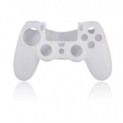 PRO SOFT SILICONE PROTECTIVE DUALSHOCK 4 COVER RIBBED GRIP TRANSPARENT/WHITE ASSECURE (PS4) PRO SOFT SILICONE PROTECTIVE DUALSHOCK 4 COVER RIBBED GRIP TRANSPARENT/WHITE ASSECURE (PS4)