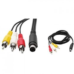 S-VIDEO AV COMPOSITE [1 X VIDEO & 2 X RCA AUDIO] AV CABLE (XBOX) 