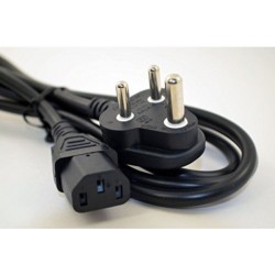  POWER CABLE CORD 1m EXTERNAL SUKO BLACK 3 X 0.5mm ΚΑΛΩΔΙΟ ΤΡΟΦΟΔΟΣΙΑΣ W6-016
