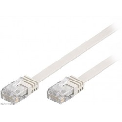 Καλώδιο Τηλεφώνου RJ11 Λευκό Telephone Cable 3m White 6P4C CAB-T003