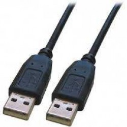 USB A 2.0 Cable Male-Male 3m Black CABLE-140/3HS 93594 USB A 2.0 Cable Male-Male 3m Black CABLE-140/3HS 93594