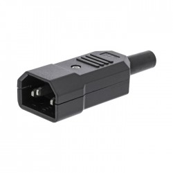 Power Plug Ups Adaptor Male 3Pin Black IEC-320-C14 Τελικό Βύσμα Τροφοδοσίας Αρσενικό Μαύρο Φις Valueline VLEP 11806B 4114 Power Plug Ups Adaptor Male 3Pin Black IEC-320-C14 Τελικό Βύσμα Τροφοδοσίας Αρσενικό Μαύρο Φις Valueline VLEP 11806B 4114