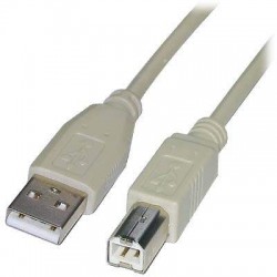 USB 1.0 PRINTER CABLE A TO B M/M 1,8m WHITE S3102R 141 U144 USB 1.0 PRINTER CABLE A TO B M/M 1,8m WHITE S3102R 141 U144
