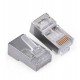 RJ45 UTP Plug Cat6a STP 8p8cs Metallic Shield N321 Τερματικό Φις Δικτύου Μεταλλικό (50 Pack)