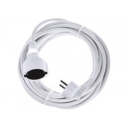 POWER CABLE CORD EXTENSION 3Χ1 ΚΑΛΩΔΙΟ ΡΕΥΜΑΤΟΣ ΣΟΥΚΟ ΠΡΟΕΚΤΑΣΗ ΜΠΑΛΑΝΤΕΖΑ 3m ΛΕΥΚΟ MZ1-01