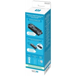 NINTENDO WII-U REMOTE ORIGINAL RAPID CHARGING SET BLACK & BATTERY & SILICONE CASE ΑΥΘΕΝΤΙΚΟΣ ΦΟΡΤΙΣΤΗΣ & ΜΠΑΤΑΡΙΑ & ΘΗΚΗ ΣΙΛΙΚΟΝΗΣ RVL-A-QSKA (WIIU)