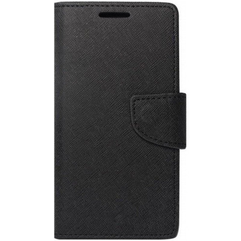 iS BOOK FANCY Xiaomi Redmi Note 5 Protective Case Black Θήκη Βιβλίο Υφασμάτινη Μαύρη BFXIANOTE5B