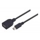 USB A 2.0 FEMALE TO MINI USB B MALE 5pin 0.2m CABLE CU225-0.2 CAB-020 [CHARGE JOYPAD PS3] (PC/PS3)