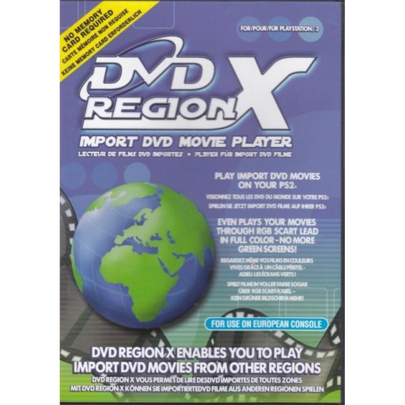 DVD REGION X MOVIE PLAYER (PS2)