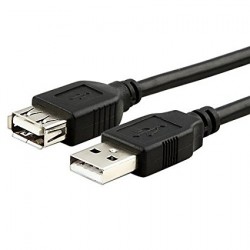 USB A 2.0 EXTENSION CABLE MALE/FEMALE 1.8m BLACK CABLE-143HS ΚΑΛΩΔΙΟ ΠΡΟΕΚΤΑΣΗΣ 68903 USB A 2.0 EXTENSION CABLE MALE/FEMALE 1.8m BLACK CABLE-143HS ΚΑΛΩΔΙΟ ΠΡΟΕΚΤΑΣΗΣ 68903