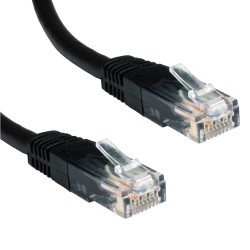UTP ETHERNET CABLE 1m BLACK CAT 5 ΚΑΛΩΔΙΟ ΔΙΚΤΥΟΥ 32013-000800-100-RS DK-1512-010/BL CAB-N001