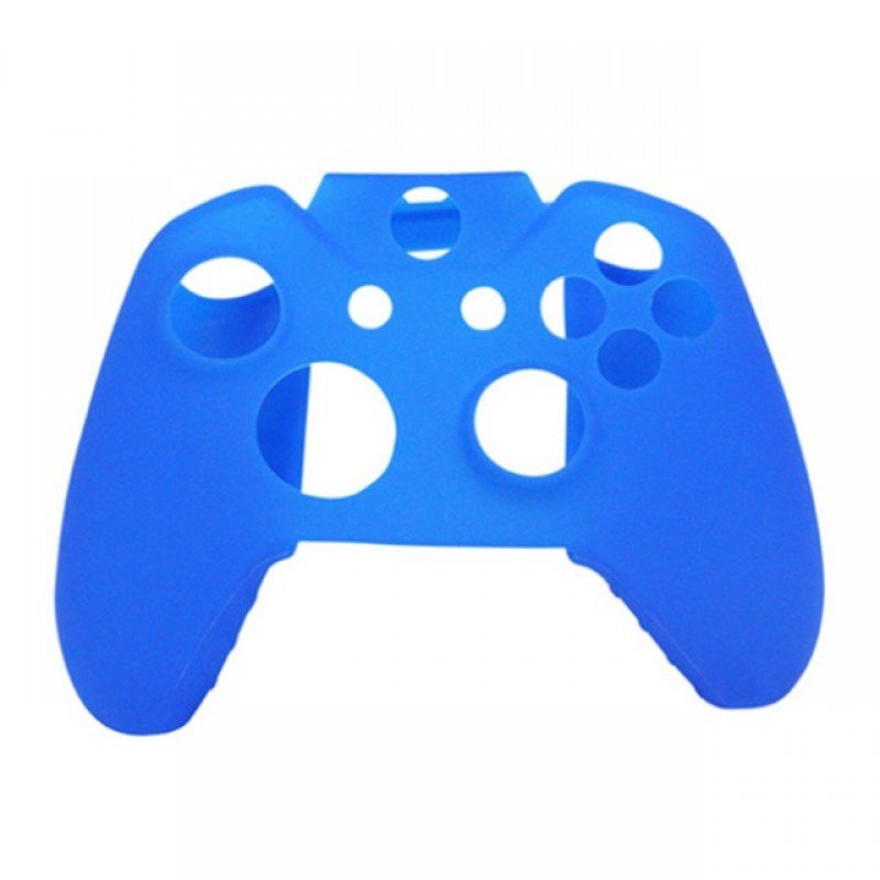 PRO SOFT SILICONE PROTECTIVE XBOX 1 COVER RIBBED GRIP BLUE ASSECURE (XBOX ONE)