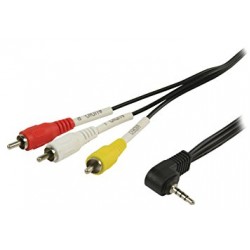 JACK MALE 3,5 TO 3 X RCA MALE 1.5 CABLE 537/1.5 JACK MALE 3,5 TO 3 X RCA MALE 1.5 CABLE 537/1.5