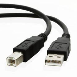 USB A 2.0 PRINTER CABLE A/B MALE/MALE 5m BLACK 93598 CU201 CAB-U052 USB A 2.0 PRINTER CABLE A/B MALE/MALE 5m BLACK 93598 CU201 CAB-U052