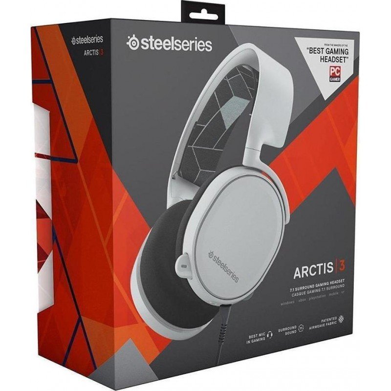 GAMING HEADSET FULLSIZE 7.1 MULTIMEDIA 3.5 WHITE STEELSERIES ARCTIS 3 2019 ΕΝΣΥΡΜΑΤΑ ΑΚΟΥΣΤΙΚΑ & ΜΙΚΡΟΦΩΝΟ (PC-MAC-PS4-XBOX ONE-SWITCH) GAMING HEADSET FULLSIZE 7.1 MULTIMEDIA 3.5 WHITE STEELSERIES ARCTIS 3 2019 ΕΝΣΥΡΜΑΤΑ ΑΚΟΥΣΤΙΚΑ & ΜΙΚΡΟΦΩΝΟ (PC-MAC-PS4-XBOX ONE-SWITCH)