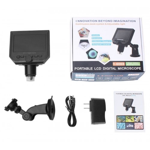 Microscope Digital Magnifier 1-600Χ 3.6 Mp Portable Hd Lcd 4.3 Best BST-G600 Μικροσκόπιο Μεγενθυτικός Φακός Microscope Digital Magnifier 1-600Χ 3.6 Mp Portable Hd Lcd 4.3 Best BST-G600 Μικροσκόπιο Μεγενθυτικός Φακός