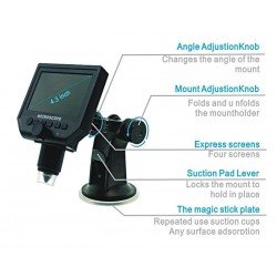 Microscope Digital Magnifier 1-600Χ 3.6 Mp Portable Hd Lcd 4.3 Best BST-G600 Μικροσκόπιο Μεγενθυτικός Φακός Microscope Digital Magnifier 1-600Χ 3.6 Mp Portable Hd Lcd 4.3 Best BST-G600 Μικροσκόπιο Μεγενθυτικός Φακός