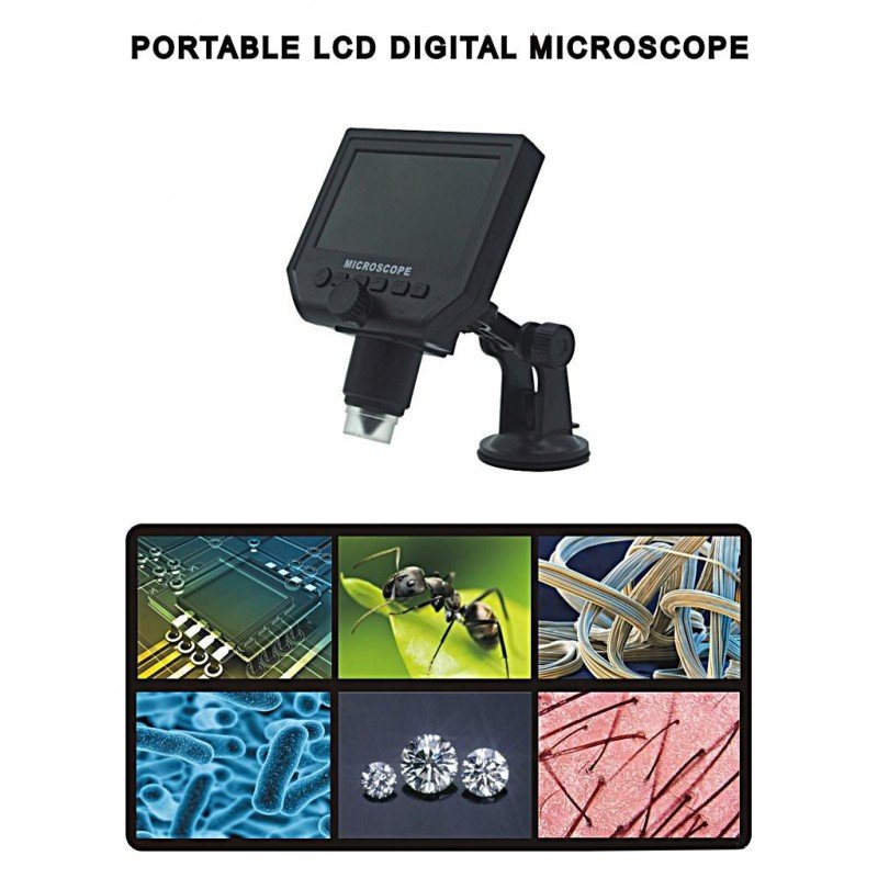 Microscope Digital Magnifier 1-600Χ 3.6 Mp Portable Hd Lcd 4.3 Best BST-G600 Μικροσκόπιο Μεγενθυτικός Φακός Microscope Digital Magnifier 1-600Χ 3.6 Mp Portable Hd Lcd 4.3 Best BST-G600 Μικροσκόπιο Μεγενθυτικός Φακός