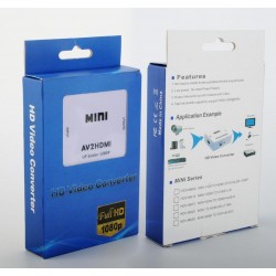 Adaptor Hdmi Female To Vga Female White Full Hd 1080p Powertech CAB-H073 Adaptor Hdmi Female To Vga Female White Full Hd 1080p Powertech CAB-H073