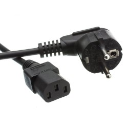 Powertech CAB-P016 Power Cable Cord 1.5m External Suko Corner Black 3 X 0.5mm Καλώδιο Τροφοδοσίας Υπολογιστή Powertech CAB-P016 Power Cable Cord 1.5m External Suko Corner Black 3 X 0.5mm Καλώδιο Τροφοδοσίας Υπολογιστή