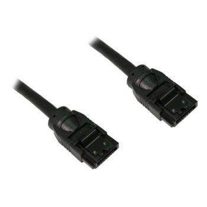 SATA 3 MALE 7pin TO SATA 3 MALE 7pin INTERNAL CABLE 0.5m BLACK CAB-W009