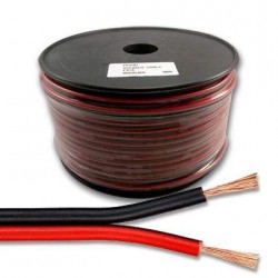 SOUND CABLE BLACK/RED 100m 2 X 0.75 mm CCA ΚΑΛΩΔΙΟ ΗΧΕΙΩΝ ΜΑΥΡΟ-ΚΟΚΚΙΝΟ FTT12-001