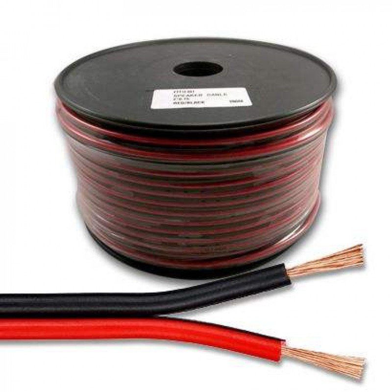 SOUND CABLE BLACK/RED 100m 2 X 0.75 mm CCA ΚΑΛΩΔΙΟ ΗΧΕΙΩΝ ΜΑΥΡΟ-ΚΟΚΚΙΝΟ FTT12-001