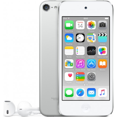APPLE iPOD TOUCH 64GB 6th GENERATION MKHJ2BT/A MP3 WHITE-SILVER APPLE iPOD TOUCH 64GB 6th GENERATION MKHJ2BT/A MP3 WHITE-SILVER