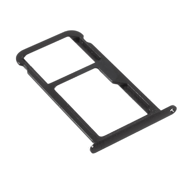 Βάση Κάρτας Διπλή Huawei P10 Lite Μαύρη Sim Tray Black