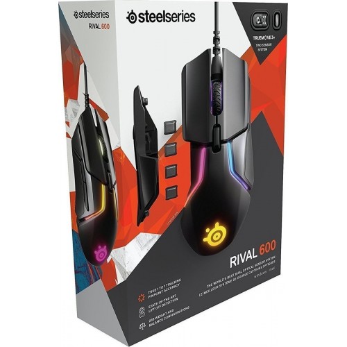 GAMING MOUSE WIRED OPTICAL USB BLACK STEELSERIES RIVAL 600 ΠΟΝΤΙΚΙ ΕΝΣΥΡΜΑΤΟ ΟΠΤΙΚΟ GAMING MOUSE WIRED OPTICAL USB BLACK STEELSERIES RIVAL 600 ΠΟΝΤΙΚΙ ΕΝΣΥΡΜΑΤΟ ΟΠΤΙΚΟ
