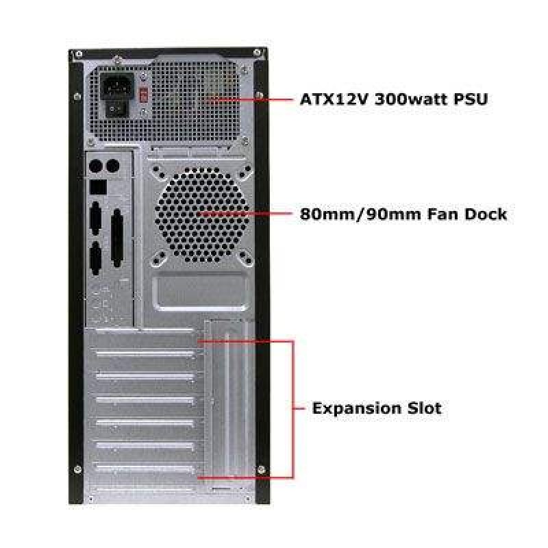 CASE MIDI ATX BLACK SUPERCASE PC CHASSIS SK 503 ΚΟΥΤΙ ΥΠΟΛΟΓΙΣΤΗ ΜΑΥΡΟ (PC)