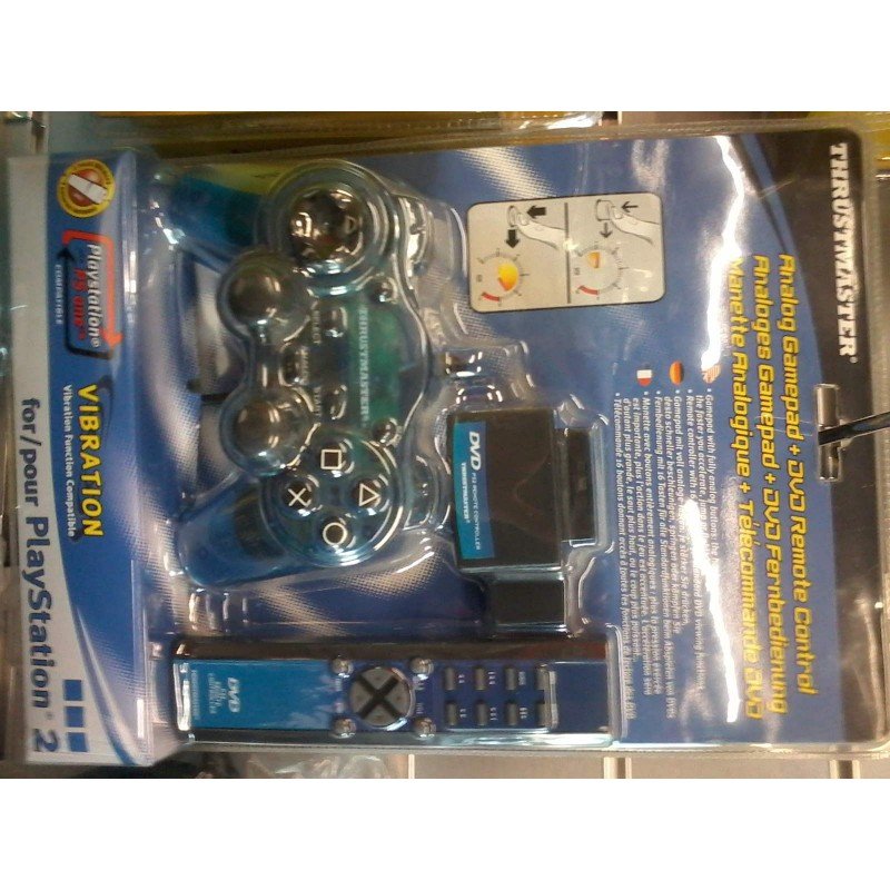 DUAL SHOCK 2 ANALOG GAMEPAD & DVD REMOTE CONTROL THRUSTMASTER 4160387 (PS2/PSX)