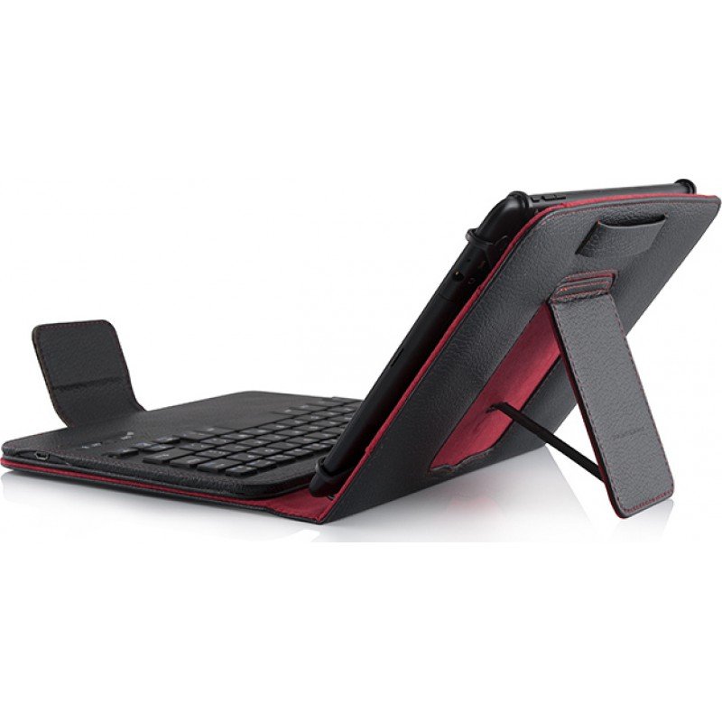 MODECOM MC-TKC08 KEYBOARD ENGLISH & CARRY CASE BLACK TABLET 7-8 ΠΛΗΚΤΡΟΛΟΓΙΟ ΒΑΣΗ ΔΕΡΜΑΤΙΝΗ ΘΗΚΗ