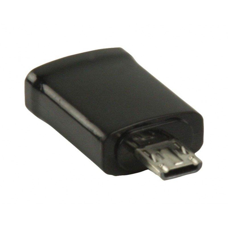 ADAPTER MHL USB 11 PIN MICRO B MALE/FEMALE BLACK ADAPTOR VALUELINE VLMP39020B