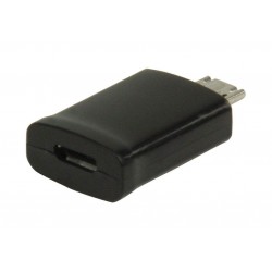 ADAPTER MHL USB 11 PIN MICRO B MALE/FEMALE BLACK ADAPTOR VALUELINE VLMP39020B