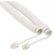 TELEPHONE SET CABLE RJ10 2m WHITE SPIRAL ΚΑΛΩΔΙΟ ΤΗΛΕΦΩΝΙΚΗΣ ΣΥΣΚΕΥΗΣ VLTP90100W20