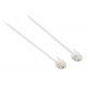 Καλώδιο Τηλεφώνου RJ11 Λευκό Telephone Cable 2m White 6P4C CAB-T0102 VLTP90200W20