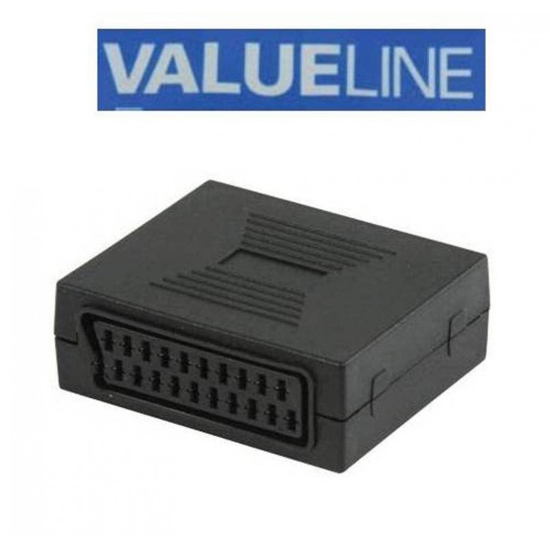 SCART COUPLER ADAPTER FEMALE TO FEMALE BLACK VLVP 31950