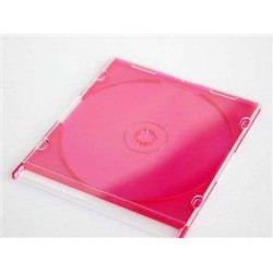 ΘΗΚΗ ΠΛΑΣΤΙΚΗ ΣΚΛΗΡΗ ΓΙΑ DVD/CD ΔΙΑΦΑΝΗΣ/ΚΟΚΚΙΝΟ SLIM (0,12 Χ 0,14)