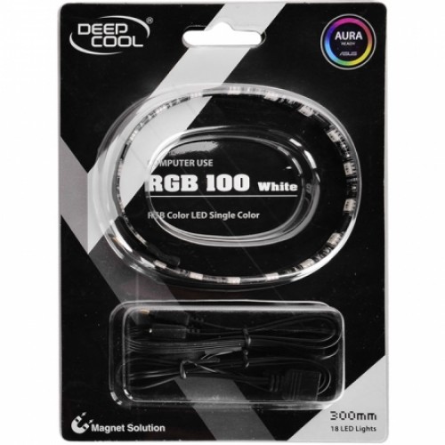 DEEPCOOL RGB 100 WHITE 18 LED LIGHTS 0.30m DP-LED-RGB100PLUS ΚΑΛΩΔΙΟΤΑΙΝΙΑ ΕΣΩΤΕΡΙΚΗ ΚΟΥΤΙΟΥ ΛΕΥΚΗ DEEPCOOL RGB 100 WHITE 18 LED LIGHTS 0.30m DP-LED-RGB100PLUS ΚΑΛΩΔΙΟΤΑΙΝΙΑ ΕΣΩΤΕΡΙΚΗ ΚΟΥΤΙΟΥ ΛΕΥΚΗ