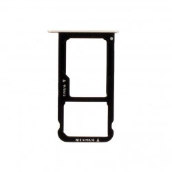 Βάση Κάρτας Διπλή Huawei P9 Μαύρη Sim Tray Black