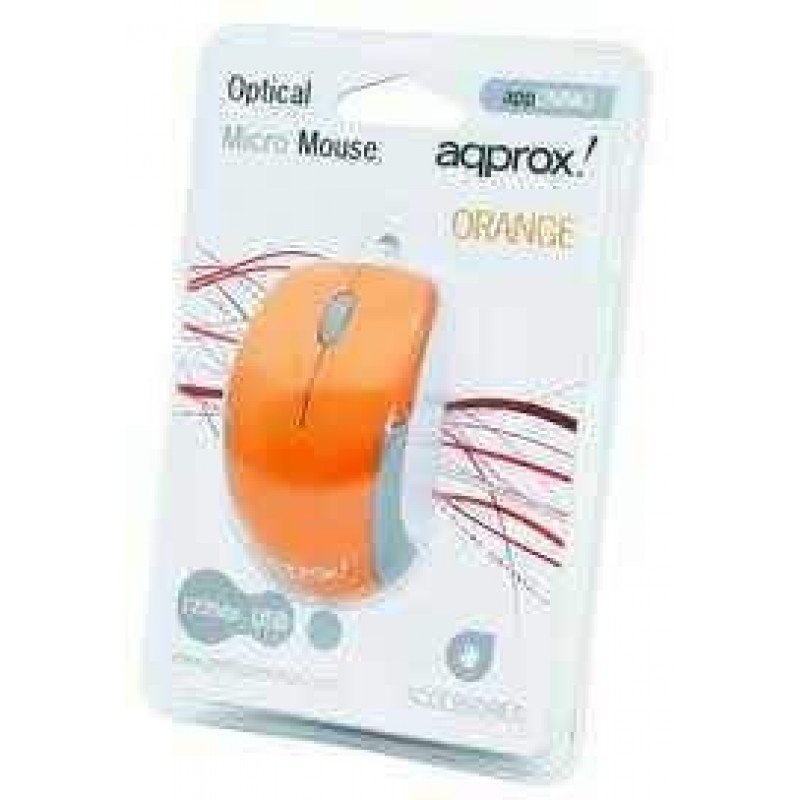 OPTICAL MOUSE MICRO USB APPROX OMMO ΟΠΤΙΚΟ ΠΟΝΤΙΚΙ ΠΟΡΤΟΚΑΛΙ