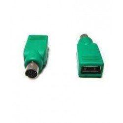USB 2.0 FEMALE ADAPTER TO PS2 MALE GREEN MOUSE U021