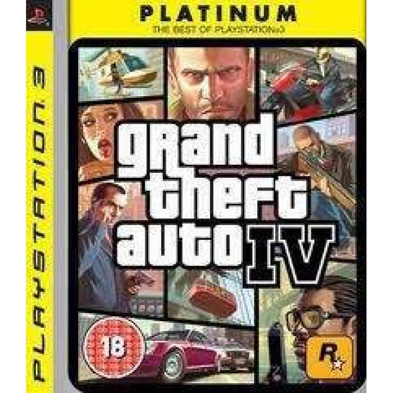 GRAND THEFT AUTO IV PLATINUM [GTA 4] -Used- (PS3)
