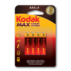 KODAK BATTERIES MIGNON AAA PHOTOLIFE MAX ALKALINE 4 PACK BATTERY 1.5 V LR03 K3A-4 ΜΠΑΤΑΡΙΕΣ ΑΛΚΑΛΙΚΕΣ