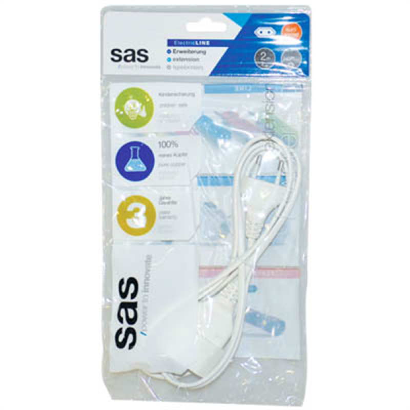 POWER CABLE CORD EXTENSION ΚΑΛΩΔΙΟ ΡΕΥΜΑΤΟΣ ΠΡΟΕΚΤΑΣΗ ΜΠΑΛΑΝΤΕΖΑ 2m ΛΕΥΚΟ SAS 100-10-020 POWER CABLE CORD EXTENSION ΚΑΛΩΔΙΟ ΡΕΥΜΑΤΟΣ ΠΡΟΕΚΤΑΣΗ ΜΠΑΛΑΝΤΕΖΑ 2m ΛΕΥΚΟ SAS 100-10-020