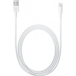 APPLE MD818ZM ORIGINAL USB 2.0 LIGHTNING CABLE CHARGER-DATA WHITE 1m iPHONE 5/5s/5c/6/6plus & iPAD4/5/air/mini A1480 -BULK-