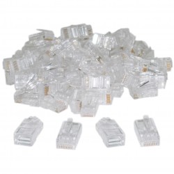 RJ45 ΤΕΡΜΑΤΙΚΟ ΦΙΣ ΔΙΚΤΥΟΥ UTP PLUG CAT 5e STP 8p8c FTT6-016 [100 PACK] N087