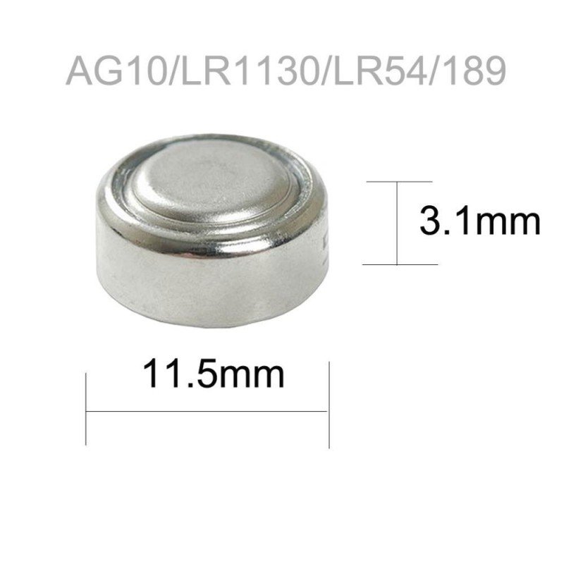 BATTERΥ LR54 AG10 ALKALINE 1.5V PREMIUM QUALITY ΜΠΑΤΑΡΙΑ ΑΛΚΑΛΙΚΗ MEDIARANGE MRBAT112  LR 54 AG 10 LR1130 [10 PACK]