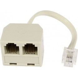 Adapter RJ11 Telephone Splitter 6p4c M-2F 0.20m Μούφα Διακλαδωτής Τηλεφωνικής Γραμμής ADA-T001 Adapter RJ11 Telephone Splitter 6p4c M-2F 0.20m Μούφα Διακλαδωτής Τηλεφωνικής Γραμμής ADA-T001